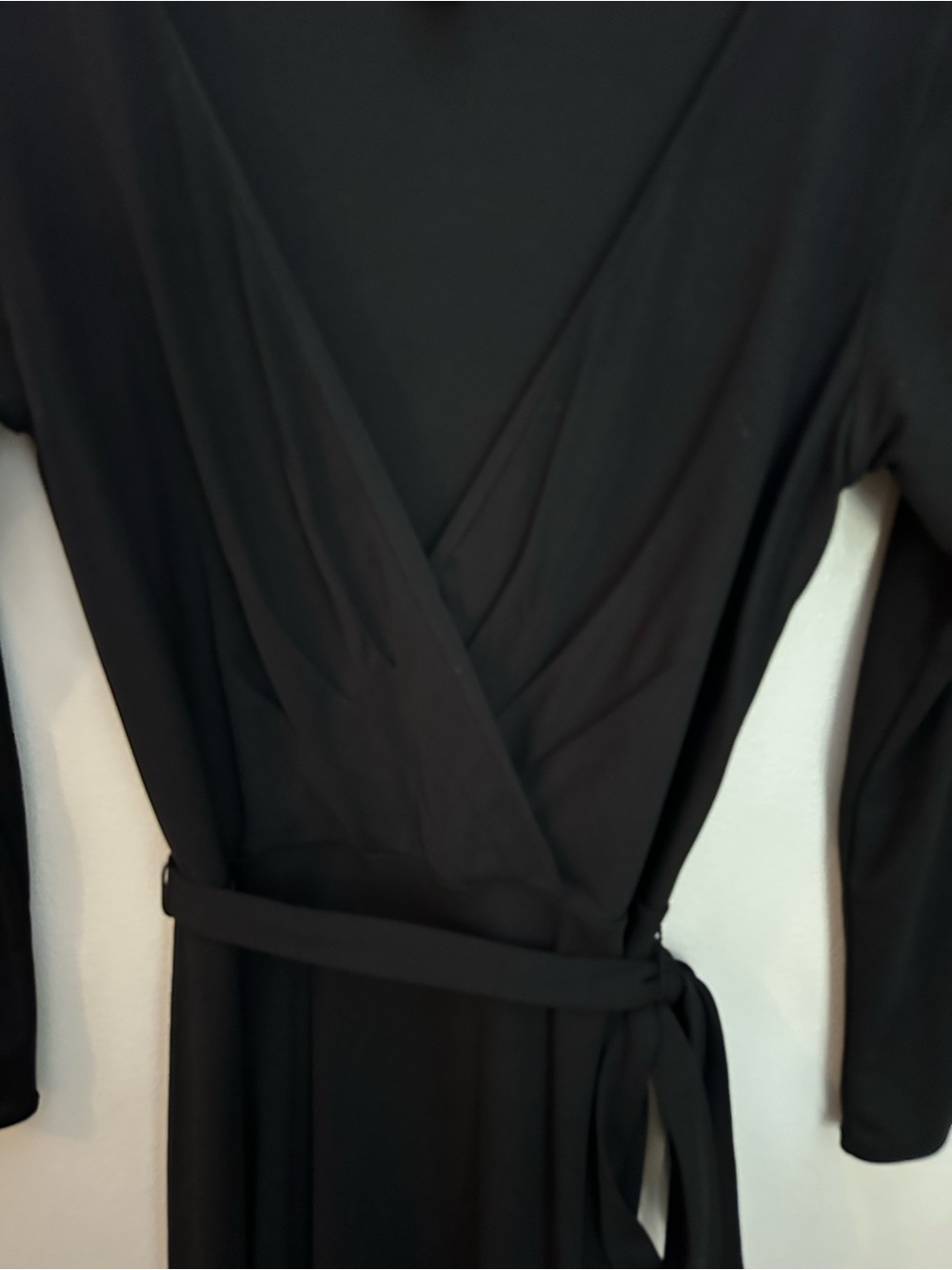 Loft Long Sleeve Midi Wrap Dress Size 0 Like New - Picture 6 of 10